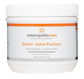 Green Juice Factors Plus Probiotic 10 Billion CFU - 250gm